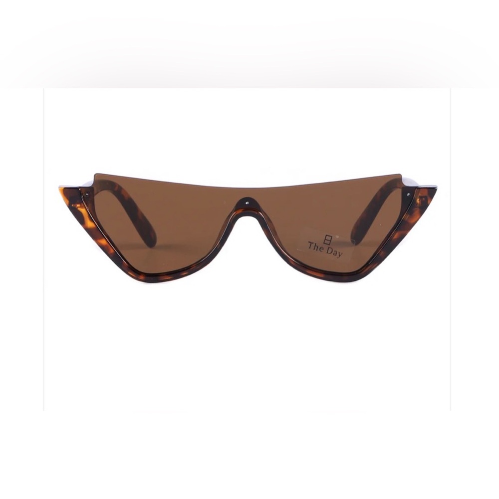 Women's Tortoiseshell Brown Shield Sunglasses